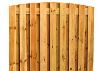 Grenen geschaafd plankenscherm 19-planks 180x180cm verticaal toog groen geïmpregneerd