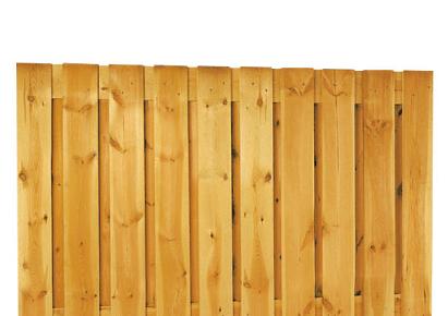 Grenen geschaafd plankenscherm 21-planks 130x180cm verticaal recht groen geïmpregneerd