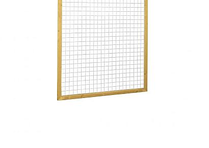 Grenen betonijzertrellis met maas 7,5x7,5cm, in raamwerk 4,4x6,8cm180x180cm groen geïmpregneerd