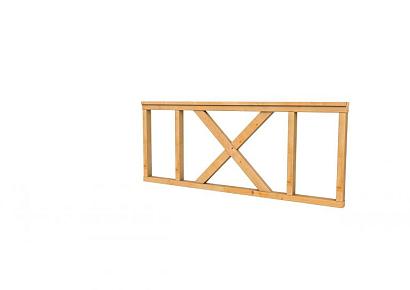 Hekwerk met kruis douglas type A 178,5x73cm onbehandeld