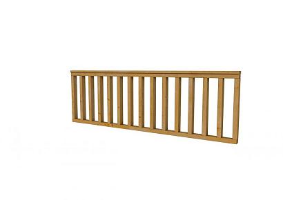 Hekwerk recht douglas type B 228,5x73cm groen geïmpregneerd
