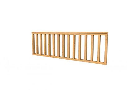 Hekwerk recht douglas type B 228,5x73cm onbehandeld
