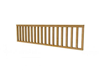 Hekwerk recht douglas type C 278,5x73cm groen geïmpregneerd
