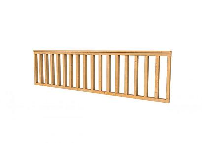 Hekwerk recht douglas type C 278,5x73cm onbehandeld