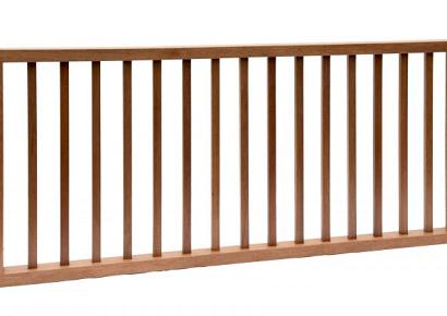 Hardhouten spijlenhek 180x80cm Frame 4,5x7cm spijlen 2x3cm