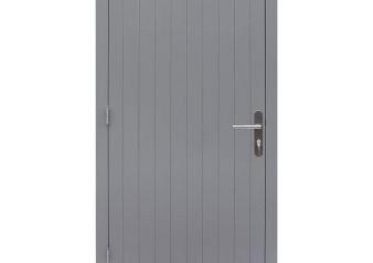 Hardhouten enkele dichte deur Prestige rechtsdraaiend 109x221cm grijs gegrond
