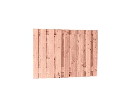 Douglas fijnbezaagd plankenscherm 19-planks 130x180cm t.b.v. betonsysteem onbehandeld