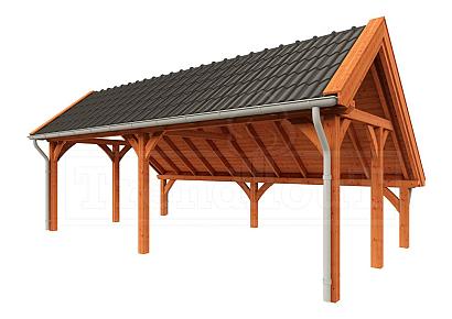 Kapschuur de Hoeve XL 770x440x375cm (bxdxh)