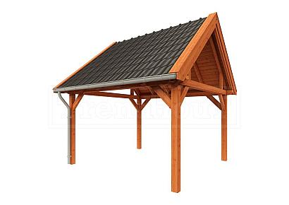 Buitenverblijf Zadeldak XL 415x440x425cm (bxdxh)