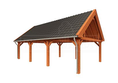 Buitenverblijf Zadeldak XXL 950x595x490cm (bxdxh)