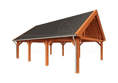 Buitenverblijf Zadeldak XXL 950x700x535cm (bxdxh)