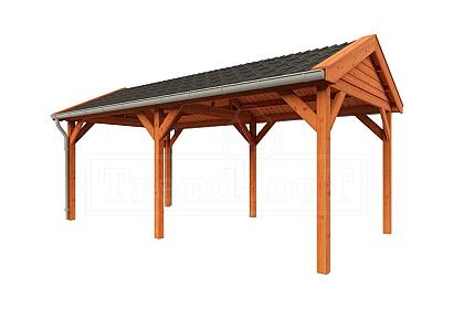 Zadeldak Betula 615x350x315cm (bxdxh)