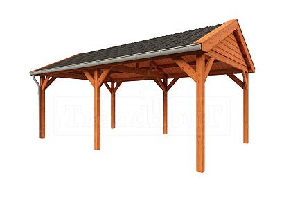 Zadeldak Betula 615x415x335cm (bxdxh)