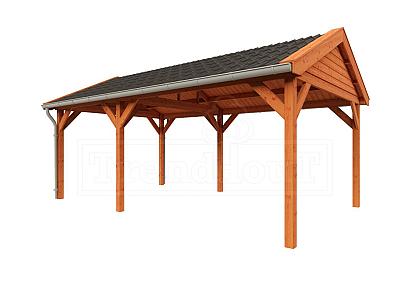 Zadeldak Betula 630x415x335cm (bxdxh)