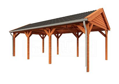 Zadeldak Betula 750x415x335cm (bxdxh)