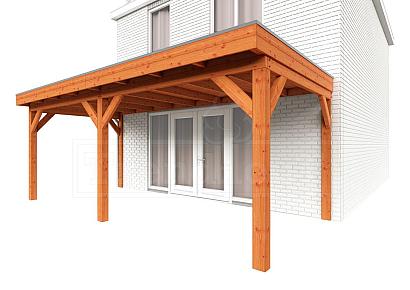 Aanbouwveranda Ancona 600x330x260cm (bxdxh)