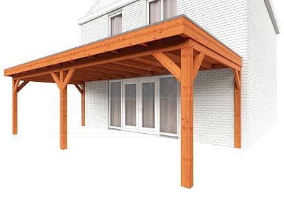 Aanbouwveranda Ancona 730x390x260cm (bxdxh)