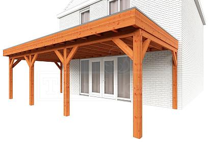 Aanbouwveranda Ancona 735x390x260cm (bxdxh)