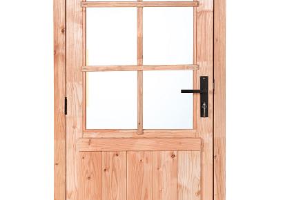 Deur 100x205cm enkel LD 8-ruits red class