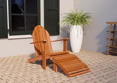 Voetenbank Relax 57x55x31cm hardhout