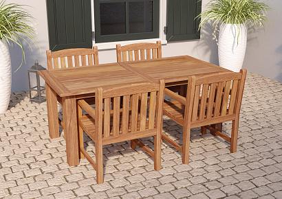 Tuintafel Modern 180x90x78cm teak