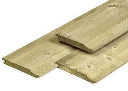 Rabat 1,9x14,5x540cm geimp zweeds vuren overhangend