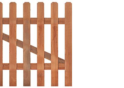 Tuinhekdeur recht 100x60cm hardhout