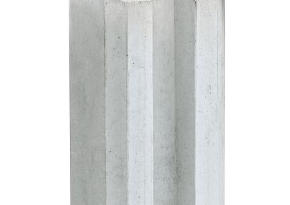 Beton eindpaal Reest sleufpaal 11.5x11.5x246cm wit/grijs