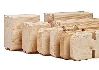 Blokhutprofiel vuren geschaafd zonder keep 58 mmx114mm