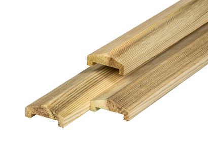 Afdeklat solide piramide 180cm (3-planks) geschaafd