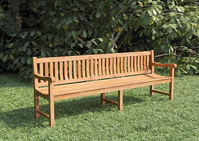 Tuinbank Bretagne 210x51x91cm teak extra middenpoten