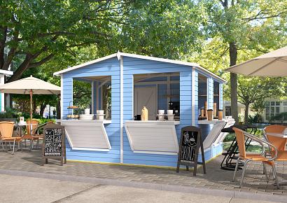 Kiosk Moose 300x300cm incl. vloer