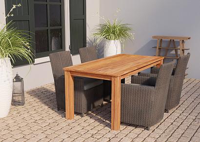 Tuintafel Rustiek 180x90x78cm teak
