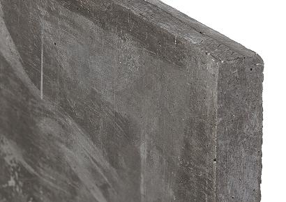 Onderplaat 3.5x24x200cm glad antraciet voor betonpaal