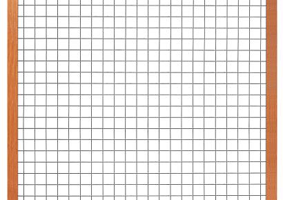 Gaaselement 180x180cm hardhout + kader 4,4x6,8cm mw 7,5x7,5cm