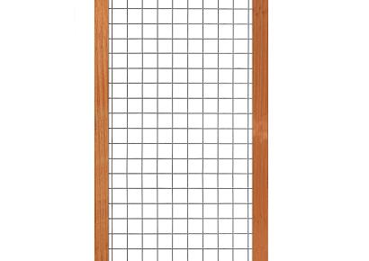 Gaaselement 180x90cm hardhout + kader 4,4x6,8cm mw 7,5x7,5cm