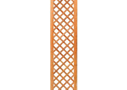 Trellis 40x180cm diagonaal hardhout met rechte lijst