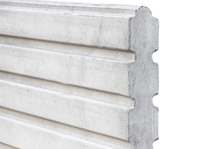 Deens rabat profielplaat 4,8x26x184cm wit/grijs met mes en groef