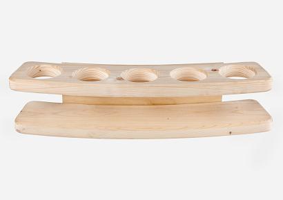 Hottub houten flessenhouder voor 5 flessen