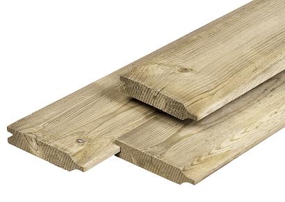 Rabat dubbel 2,8x14x420cm geimpregneerd
