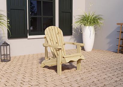 Loungestoel Miami 74x90x93cm vuren