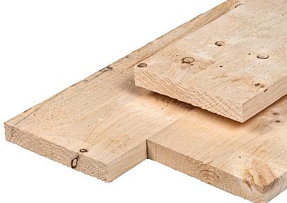 Vuren steigerhout KD 18% gedroogd 2,9x19X400cm onbehandeld