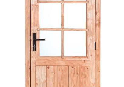 Deur 100x205cm enkel RD 6-ruits red class