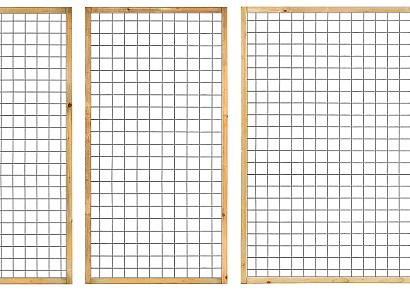 Gaaselement 180x90cm geimp + houten kader 4,5x4,5cm mw 7,5x7,5cm