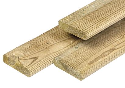 Regel 1,6x7x210cm geschaafd grenen