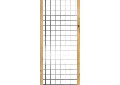 Gaaselement 180x60cm geimp + houten kader 4,5x4,5cm mw 7,5x7,5cm