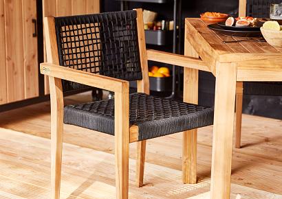 Stapelbare teak stoel Toledo