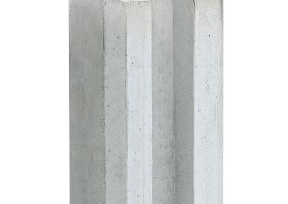 Beton eindpaal Reest sleufpaal 11.5x11.5x244cm wit/grijs