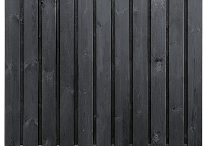Tuinscherm Dresden 180x180cm recht geimp zwart 23pl