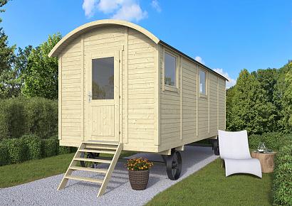 Zigeunerwagen 600cm Angelo met multi-ingang excl. Onderstel